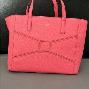 Kate Spade Leather Tote Small Francisca Bridge. On Flamingo.